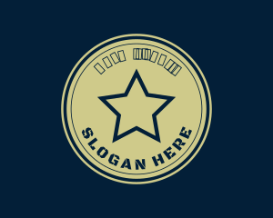Military Star Badge Logo