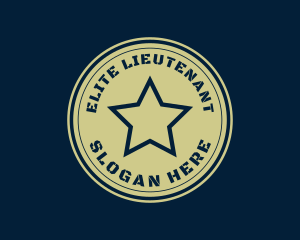 Military Star Badge logo design