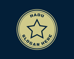 Shield - Military Star Badge logo design