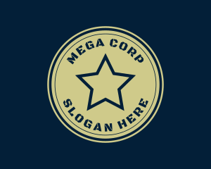 Military Star Badge logo design