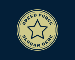 Military Star Badge logo design