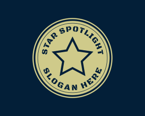 Military Star Badge logo design