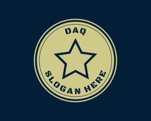 Wings - Military Star Badge logo design