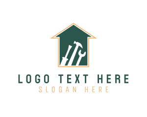 Repair - Home Carpentry Builder Tools logo design