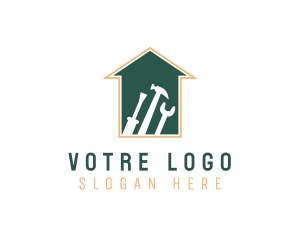 Home Carpentry Builder Tools Logo