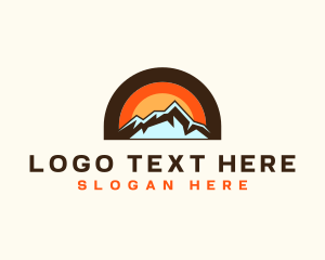 Travel - Rustic Travel Mountain logo design