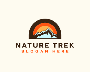 Hike - Rustic Travel Mountain logo design