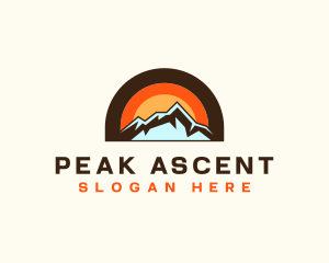 Climb - Rustic Travel Mountain logo design