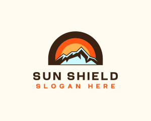 Rustic Travel Mountain logo design