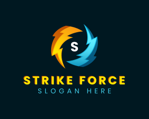 Strike - Electric Thunder Energy logo design