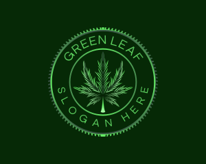 Marijuana Plant Cannabis logo design