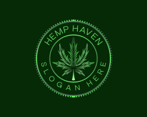 Marijuana Plant Cannabis logo design