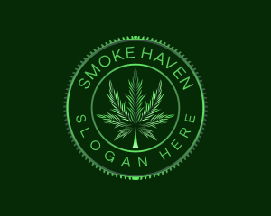 Marijuana Plant Cannabis logo design