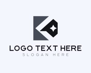 Brand - Professional Brand Star Letter K logo design