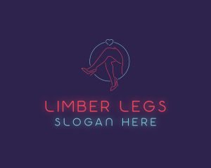 Legs - Woman Stripper Nightclub logo design