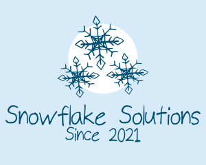 Winter - Holiday Winter Snowflake logo design