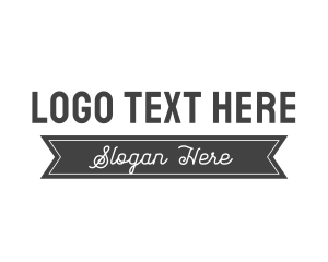 Ribbon Banner Business Logo