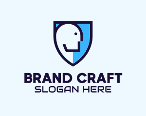 Identity - Human Face Shield logo design
