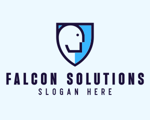 Human Face Shield logo design