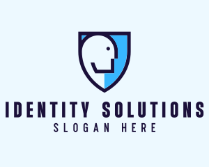 Human Face Shield logo design