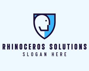 Human Face Shield logo design