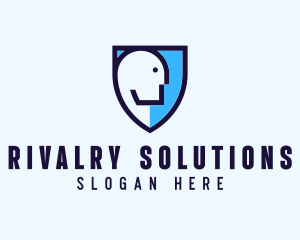 Human Face Shield logo design