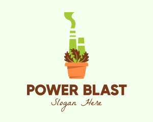 Herbal Power Plant  logo design