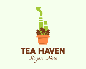 Herbal Power Plant  logo design