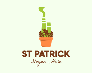 Gardening - Herbal Power Plant logo design