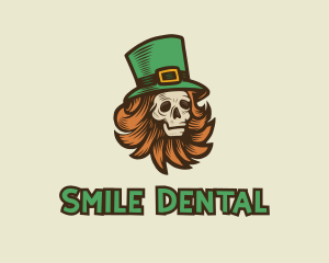 Patrick - Irish Leprechaun Skull logo design