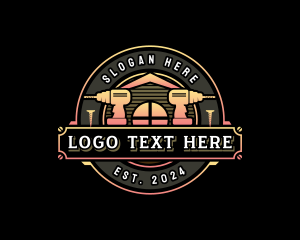 Tools - Handyman Drill Construction logo design