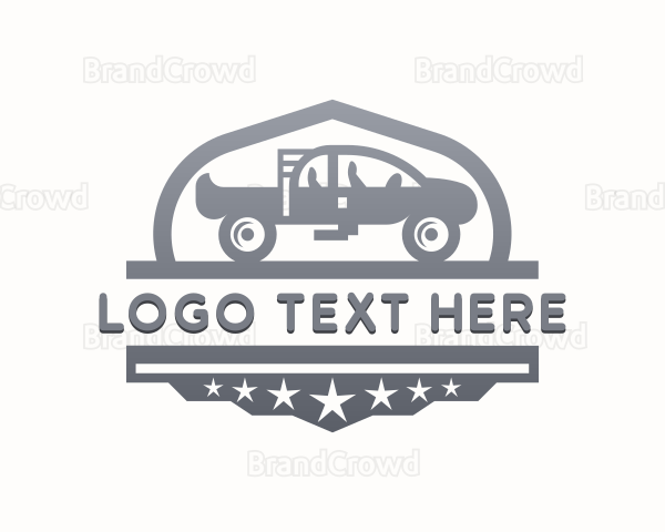 Pick-Up Truck Garage Logo
