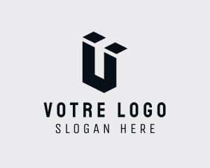 Industrial Company Letter U logo design