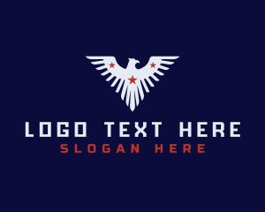 Wings - Military Eagle Star logo design