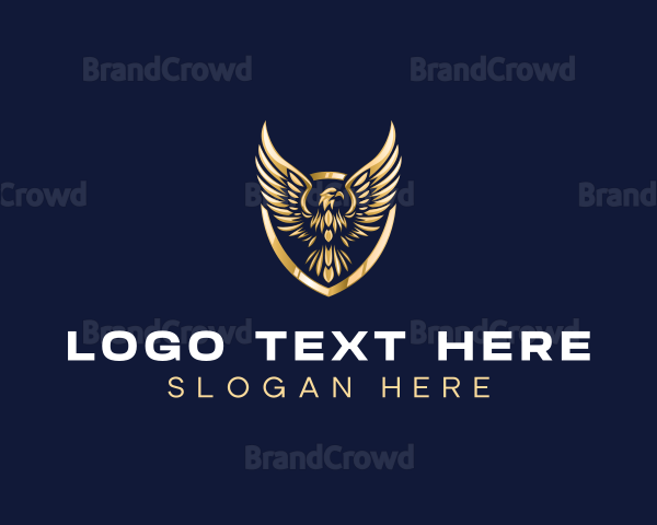 Luxury Shield Eagle Logo