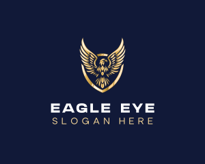 Luxury Shield Eagle logo design