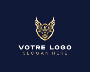 College - Luxury Shield Eagle logo design