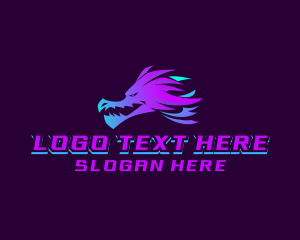 Online Gaming - Dragon Creature Gaming logo design