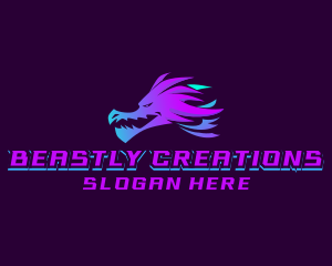 Creature - Dragon Creature Gaming logo design
