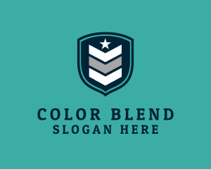 Patchwork - Military Rank Shield logo design