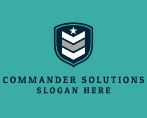 Sergeant - Military Rank Shield logo design