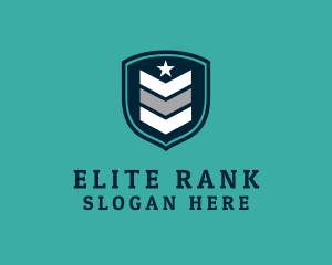 Rank - Military Rank Shield logo design