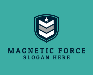 Military Rank Shield logo design