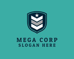 Military Rank Shield logo design