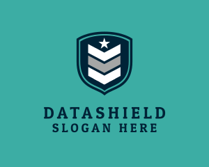 Military Rank Shield logo design