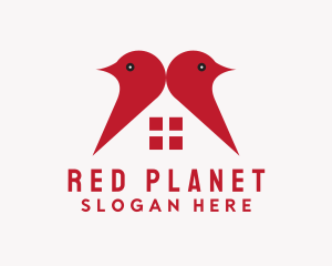 Red Bird House logo design