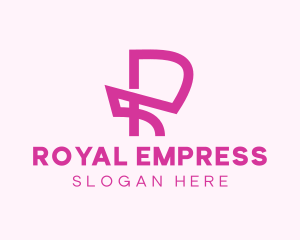 Pink Letter R logo design