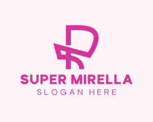 Fashion - Pink Letter R logo design