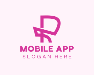 Skin Care - Pink Letter R logo design