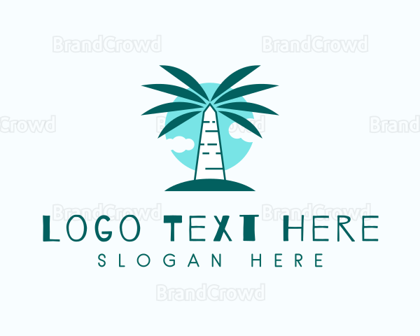 Tropical Palm Tree Logo